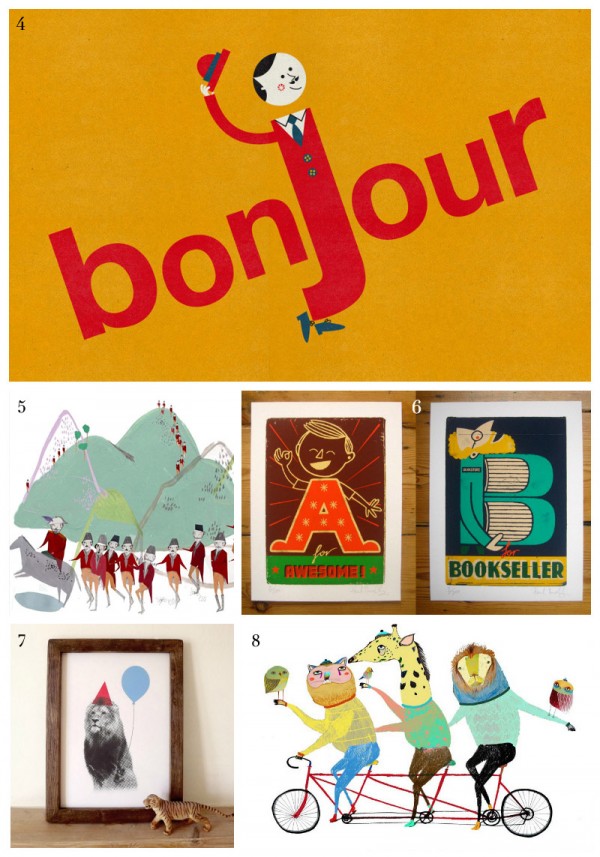 Top 12 Children's Art Prints via we-are-scout.com