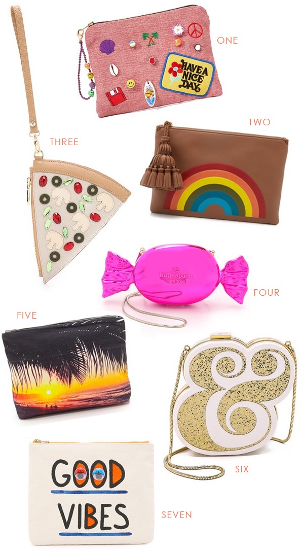 quirky clutch bags