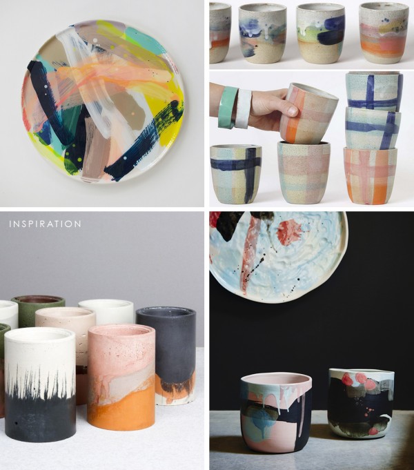 Ceramics inspo: Martinish & Carran, Takeawei, Kaz Morton, Studio Twocan