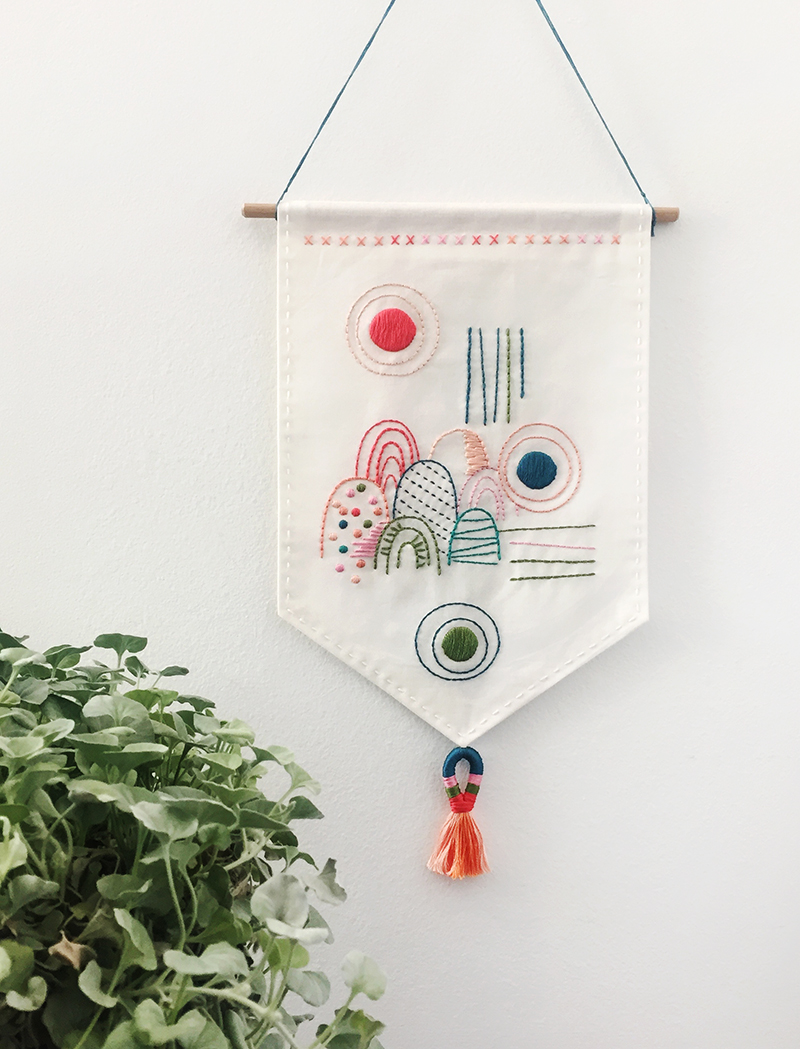 Positive Plants -Beginner Embroidery DIY Craft Kit