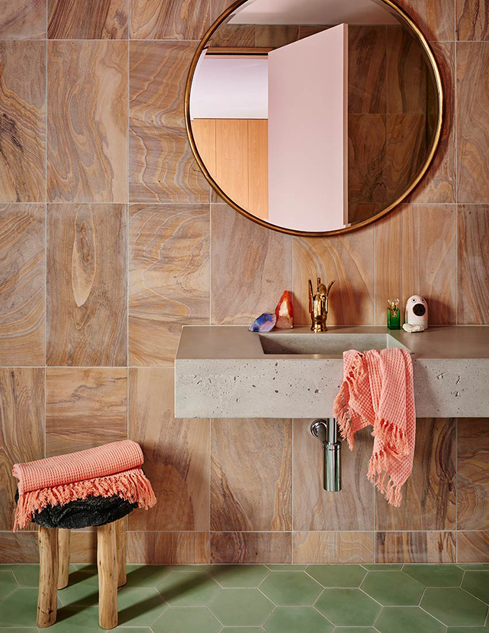 Bathroom renovation inspo - colour! texture!