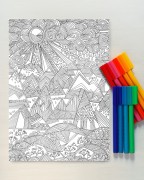 Free art colouring poster: De-stress and practice mindfulness - We Are ...