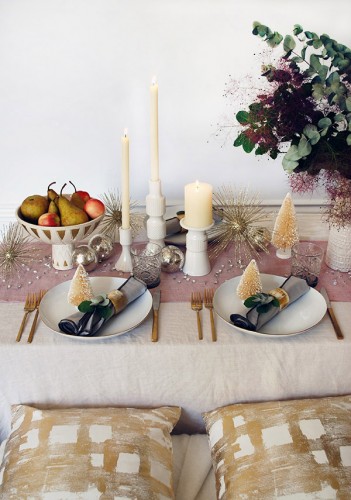 How to Decorate your Christmas Table with West Elm - We Are Scout